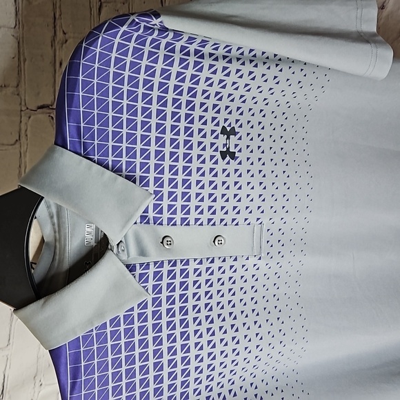 Under Armour Heat Gear Loose Fit Athletic Polo Medium - Picture 2 of 6